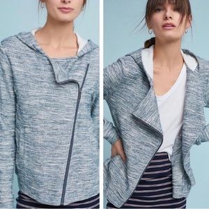 Anthropologies Saturday Sunday zip Moto hooded jacket/sweatshirt